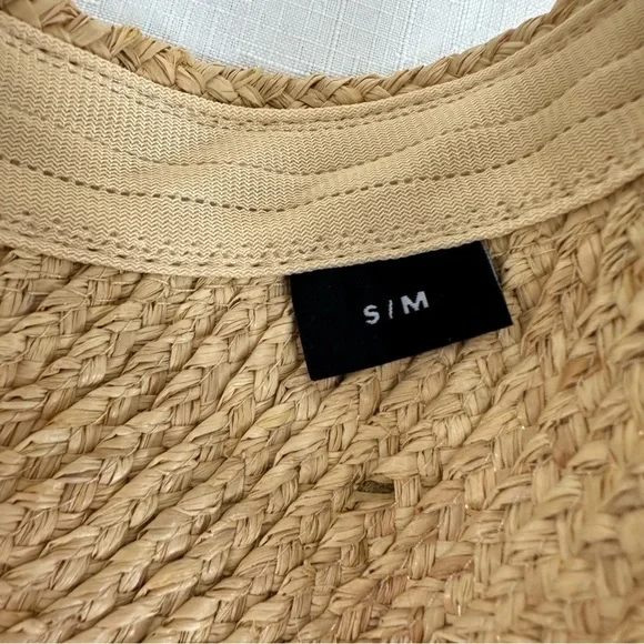 ROXY Women’s Small / Medium Always In Bloom Straw Roll Up Visor - Picture 9 of 15